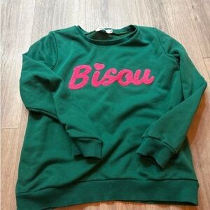 Green and Pink Women's Sweatshirt